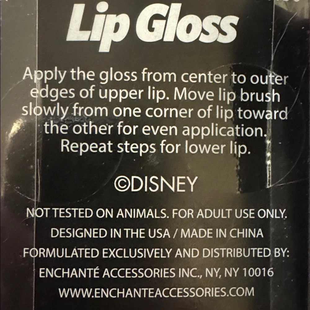 NWT 2 color DISNEY Female VILLAINS cruelty free lip gloss. Yes I see the irony.